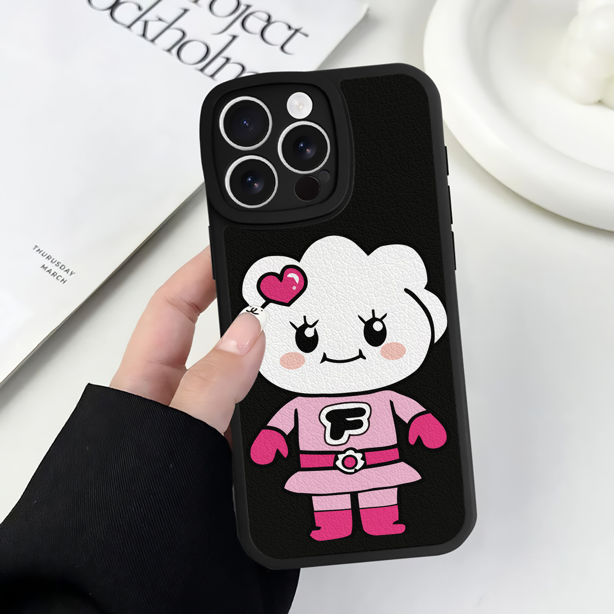 （画像用） アンパンマン Anpanman 【iPhone 16シリーズ対応】シリコンスマホケース（レザー調） 材質：シリコン